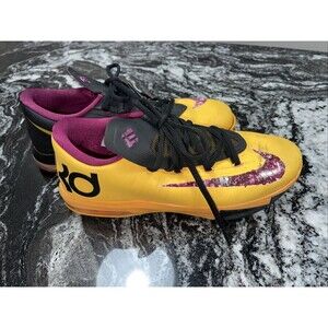 Nike KD 6 Low 599477-801 Peanut Butter Jelly 2013 Sneakers 6.5Y See Description